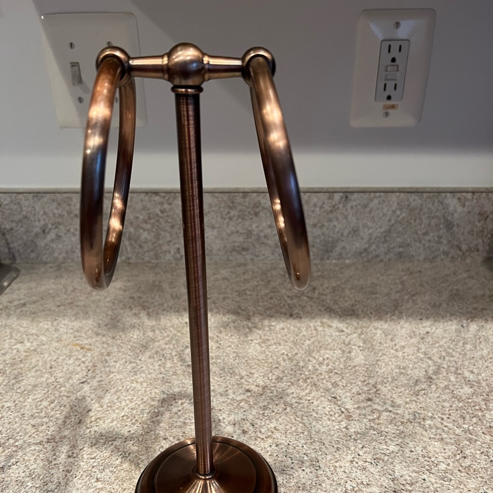 Beautiful copper kitchen towel holder